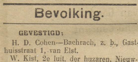 Inschrijving Helena Zutphensche courant 5 september 1919
