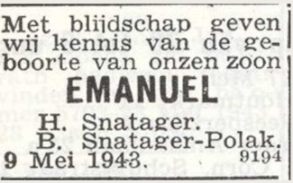 https://www.stolpersteinezutphen.nl/sites/stolpersteinezutphen.nl/files_stolpersteine/portretten/Emanuel%20Snatager%20geboorte_0.PNG